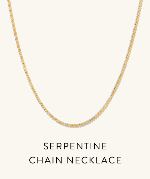 Serpentine Chain Necklace.