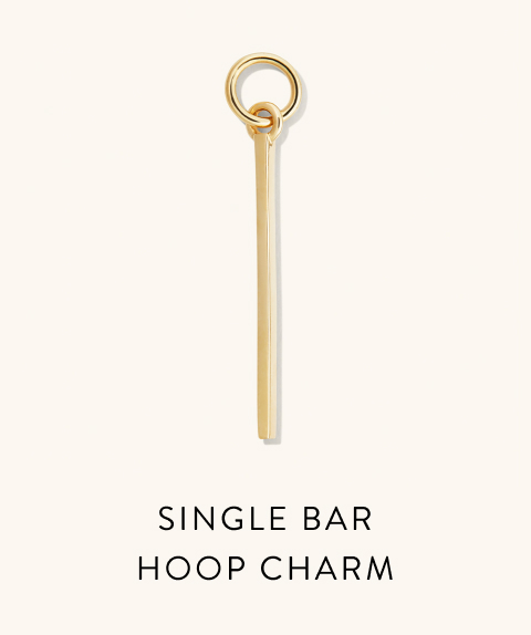 Single Bar Hoop Charm.