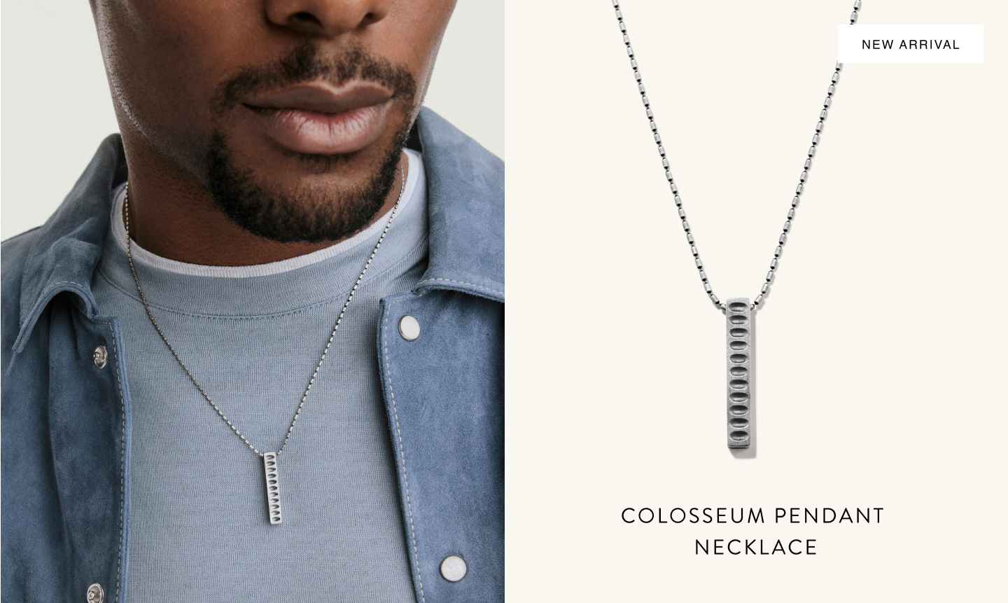 New Arrival. Colosseum Pendant Necklace.