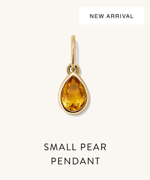 New Arrival. Small Pear Pendant.