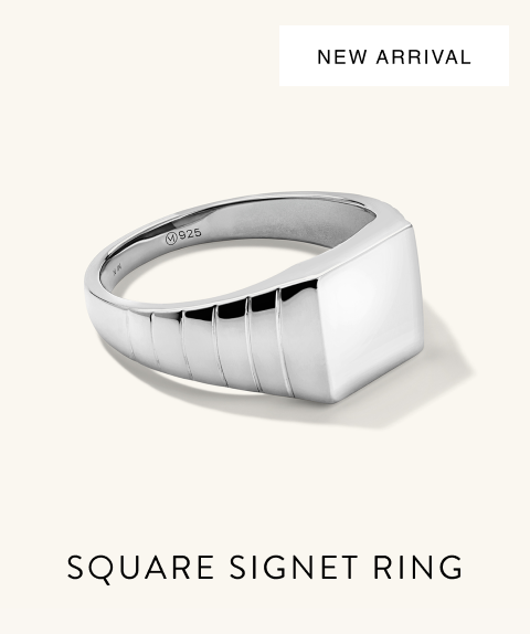 New Arrival. Square Signet Ring.