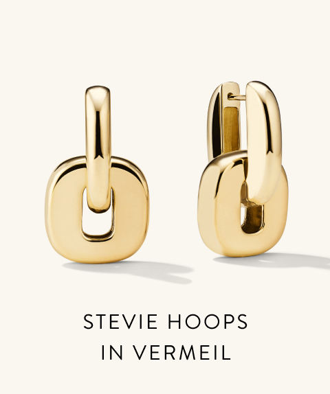 Stevie Hoops in Vermeil.