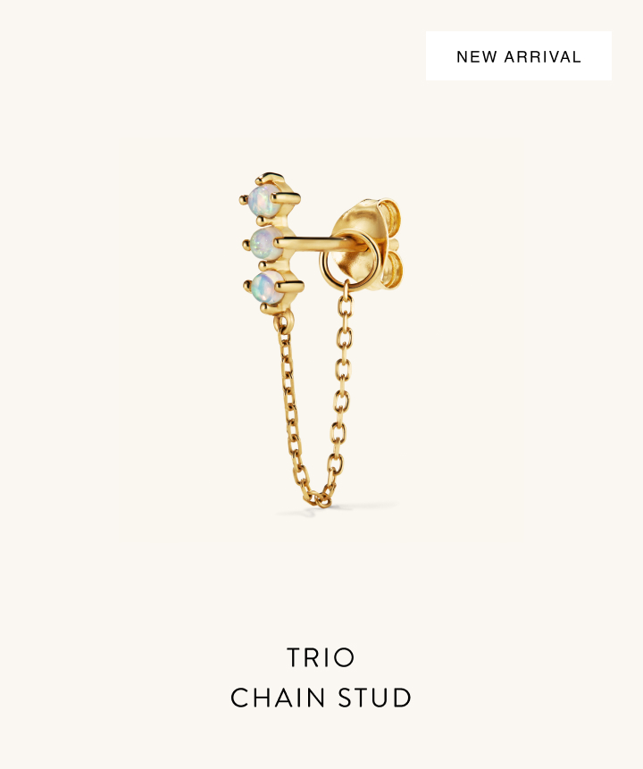 New Arrival. Trio Chain Stud.