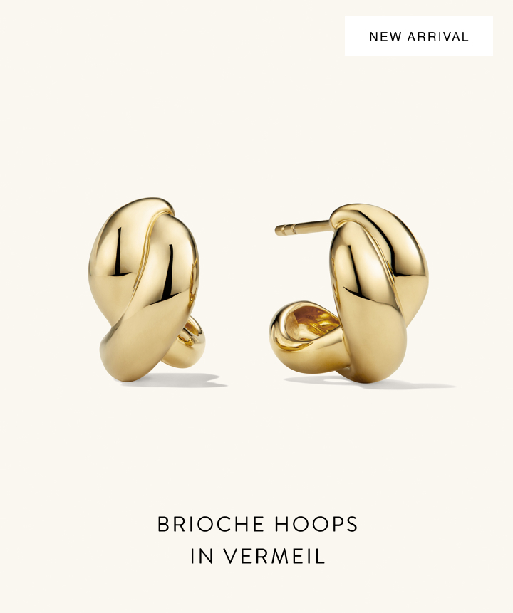 Brioche Hoops in Vermeil.