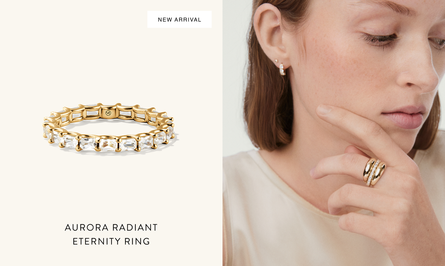 New Arrival. Aurora Radiant Eternity Ring.