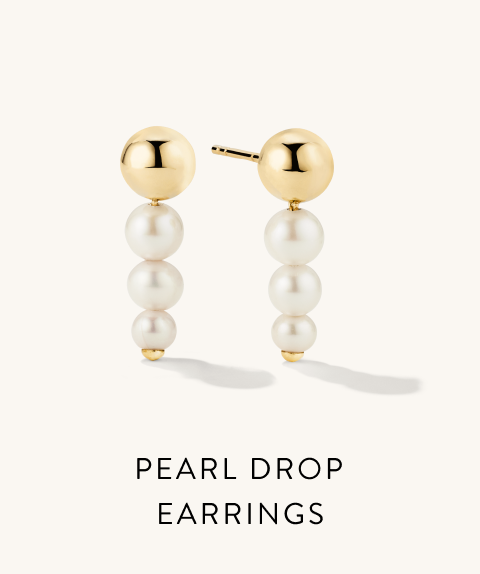 Pearl Drop Earrings.