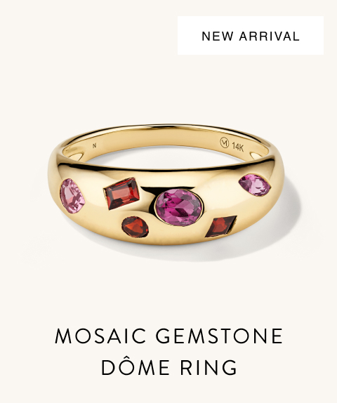 New Arrival. Mosaic Gemstone Dôme Ring.