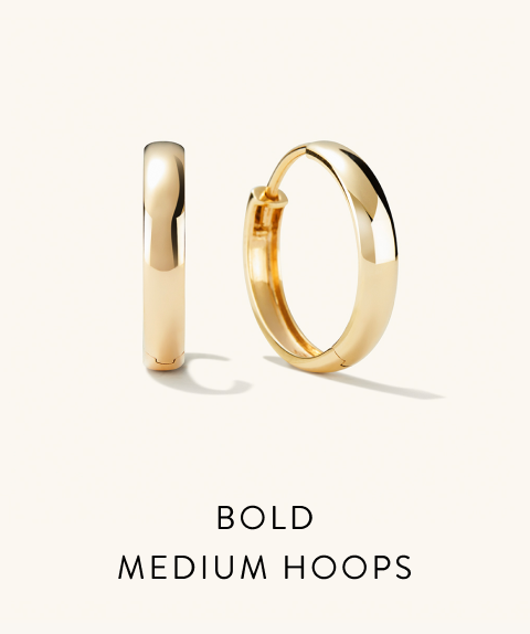 Bold Medium Hoops.