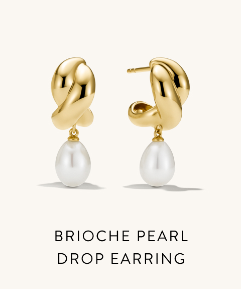 Brioche Pearl Drop Earring.