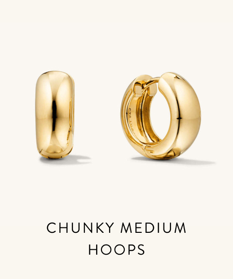 Chunky Medium Hoops. Chunky Medium Hoops.
