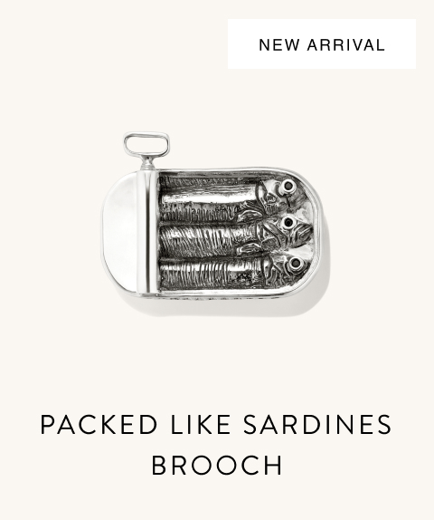 New Arrival. Packed Like Sardines Brooch.