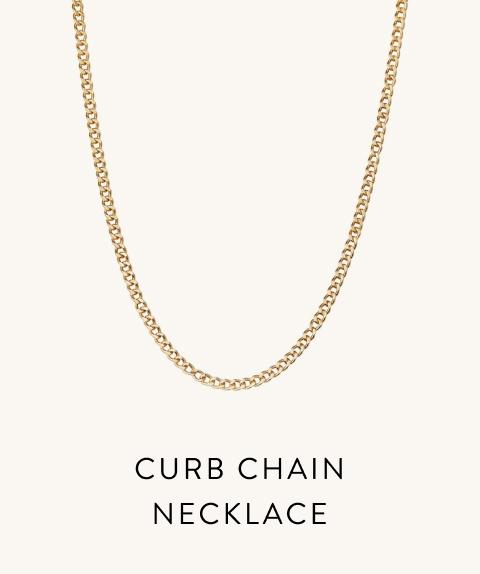 Curb Chain Necklace.