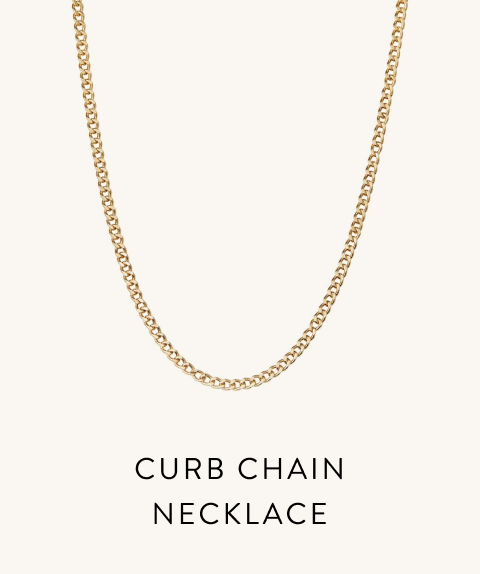 Curb Chain Necklace.