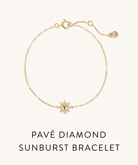 Pavé Diamond Sunburst Bracelet.