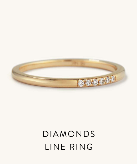 Diamonds Line Ring.