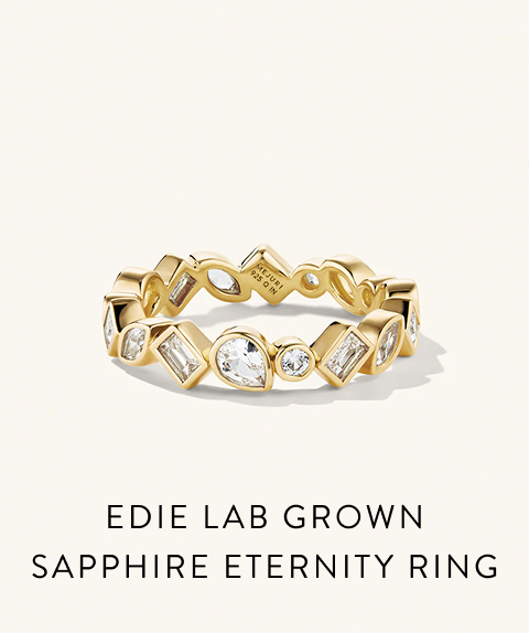 Edie Lab Grown Sapphire Eternity Ring.