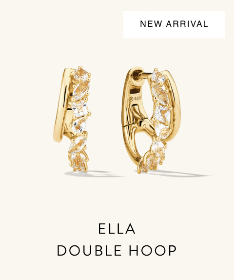 New Arrival. Ella Double Hoop.