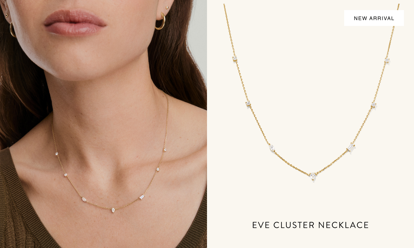 New Arrival. Eve Cluster Necklace.