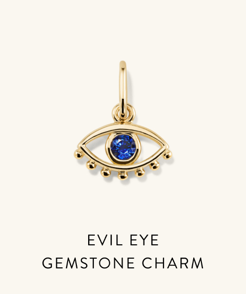 Evil Eye Gemstone Charm.