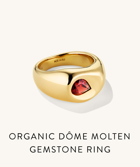Organic Dôme Molten Gemstone Ring.
