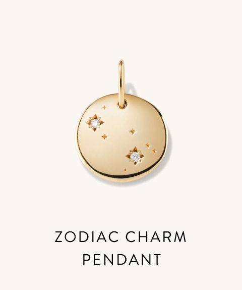 Zodiac Charm Pendant.