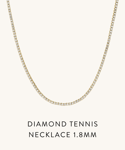 Diamond Tennis Necklace 1.8mm.