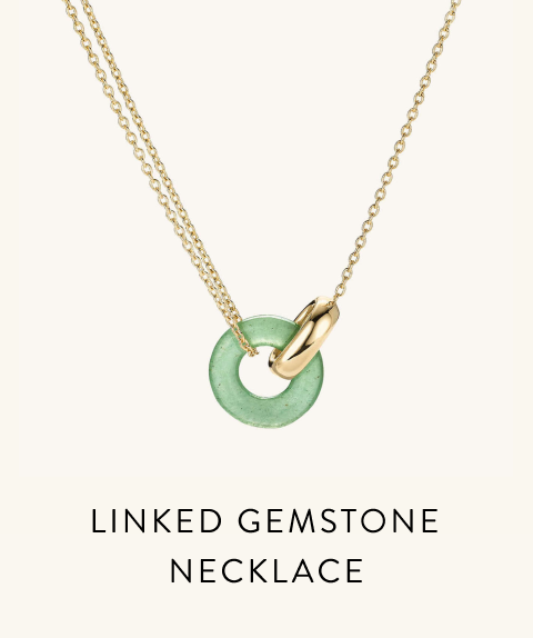 Linked Gemstone Necklace.