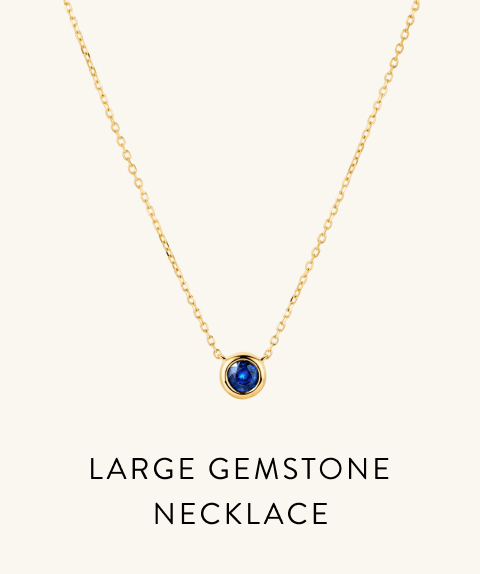 Large Gemstone Necklace.