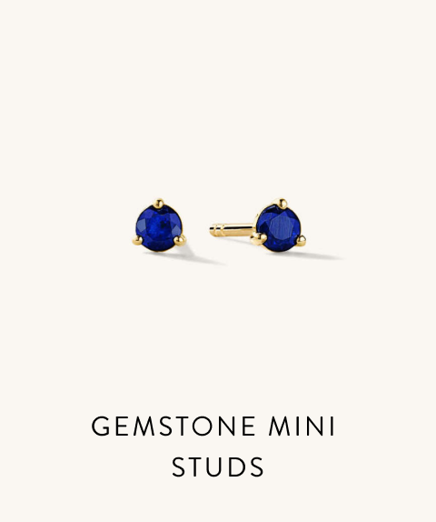 Gemstone Mini Studs.