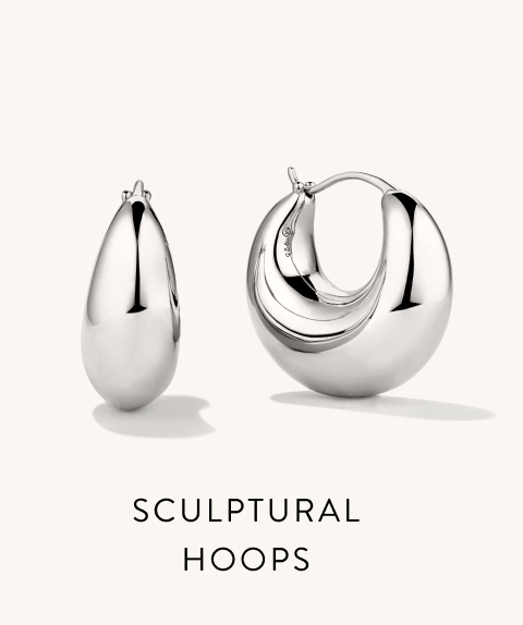 Sculptural Hoops.