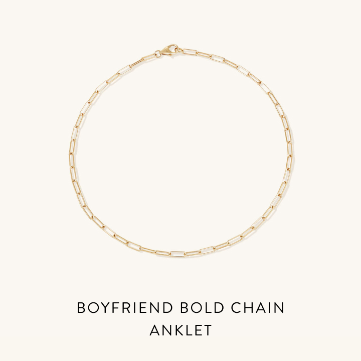 Boyfriend Bold Chain Anklet.