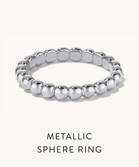 Metallic Sphere Ring.