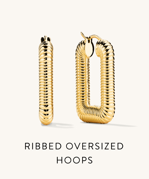 Ribbed Oversized Hoops.