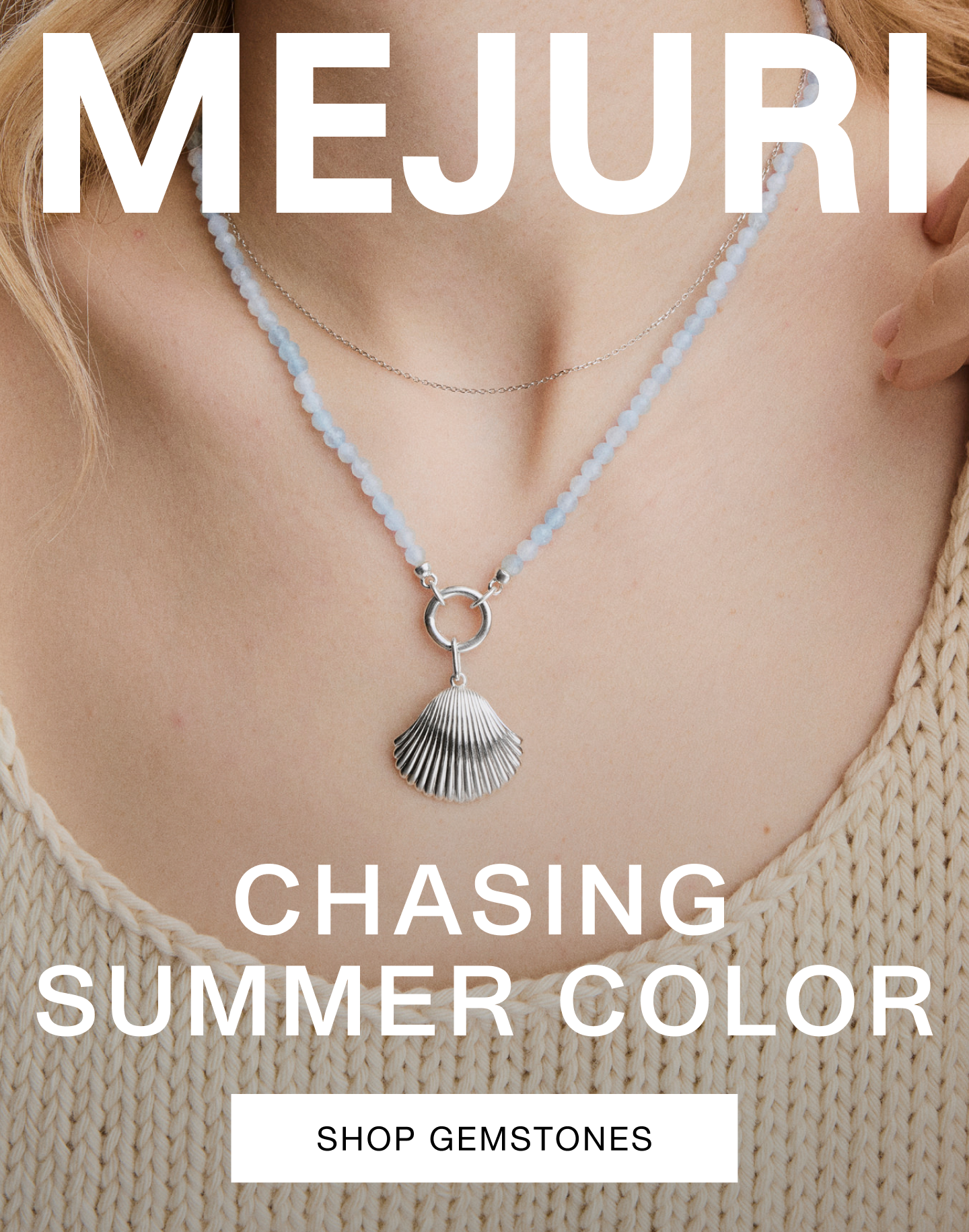Mejuri. Chasing Summer Color. Shop Gemstones.