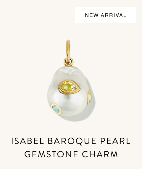 New Arrival. Isabel Baroque Pearl Gemstone Charm.
