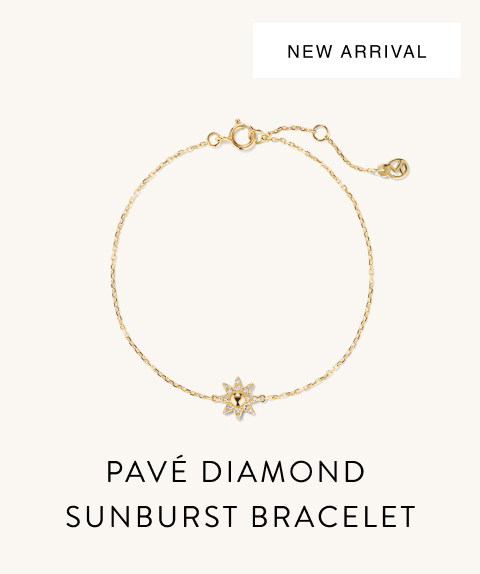 New Arrival. Pavé Diamond Sunburst Bracelet.