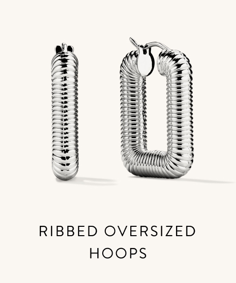 Ribbed Oversized Hoops.