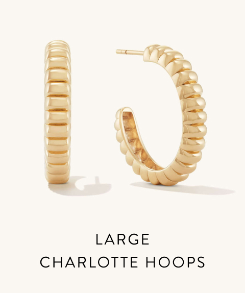 Large Charlotte Hoops.