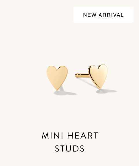 New Arrival. Mini Heart Studs.