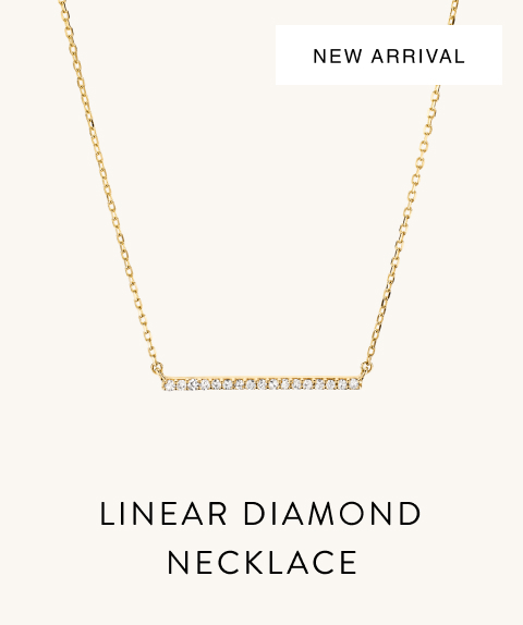 New Arrival. Linear Diamond Necklace.