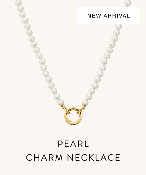 New Arrival. Pearl Charm Necklace.