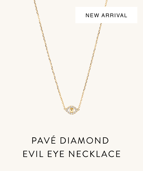 New Arrival. Pavé Diamond Evil Eye Necklace.