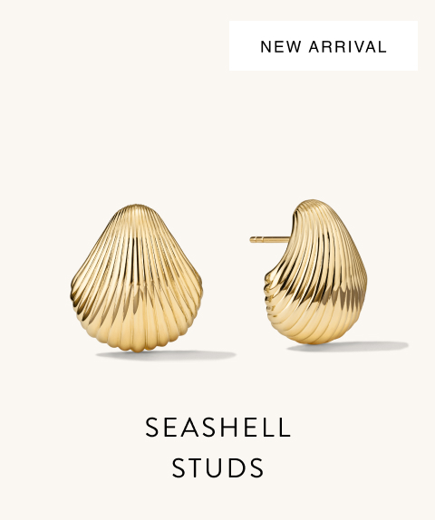 New Arrival. Seashell Studs.