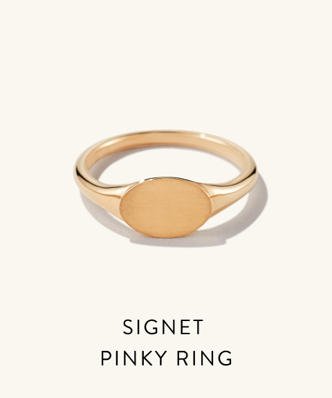 Signet Pinky Ring.