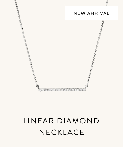 New Arrival. Linear Diamond Necklace.