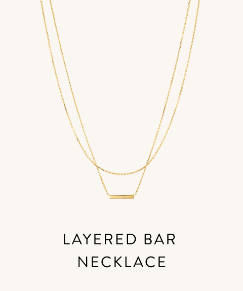 Layered Bar Necklace.