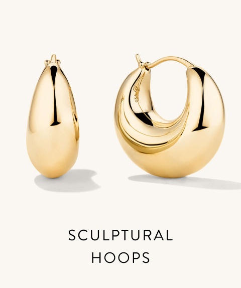 Sculptural Hoops.