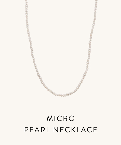 Micro Pearl Necklace.