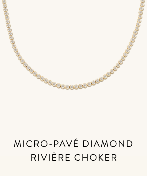 Micro-Pavé Diamond Rivière Choker.