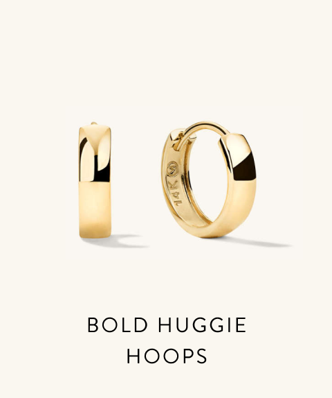 Bold Huggie Hoops.